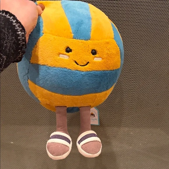 Retired Jellycat Beach Volleyball Collectible BRAND NEW with tags NWT - Picture 3 of 4
